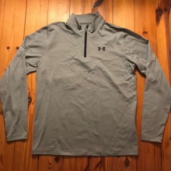 Under Armor Gray Half Zip Jacket, EUC, XL - Picture 1 of 12